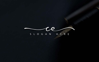 Creatieve fotografie CE brief logo ontwerp