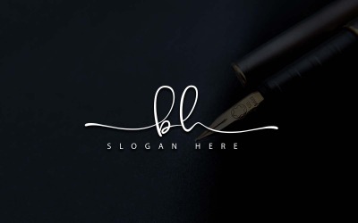 Creative Photography BH Letter Logo Design