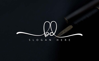 Fotografia creativa BD Letter Logo Design