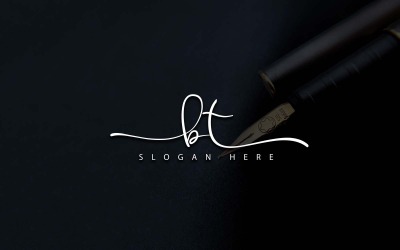 Fotografia creativa BT Letter Logo Design