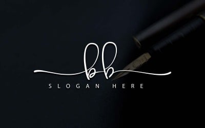Fotografía creativa Diseño de logotipo de letra BB