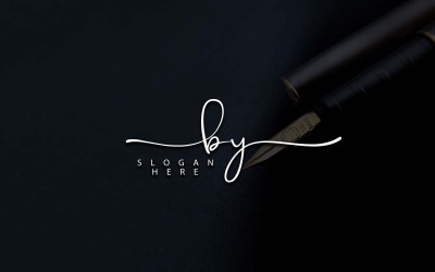 Креативная фотография BY Letter Design Logo