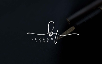 Kreativní fotografie BF Letter Logo Design