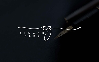 Fotografia creativa CZ Lettera Logo Design