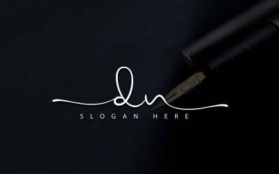 Fotografía creativa Diseño de logotipo de letra DN