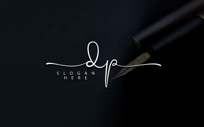 Fotografía creativa Diseño de logotipo de letra DP