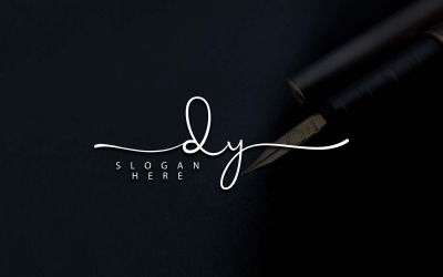 Fotografía creativa Diseño de logotipo de letra DY