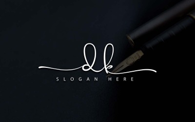 Fotografia creativa DK Letter Logo Design