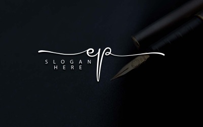 Fotografia creativa EP Lettera Logo Design