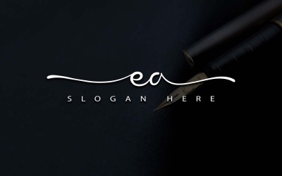 Fotografia creativa Lettera EA Logo Design