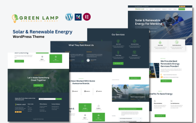 GreenLamp - WordPress-thema voor zonne- en hernieuwbare energie