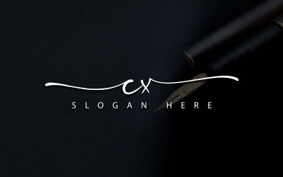 Креативная фотография Дизайн логотипа CX Letter