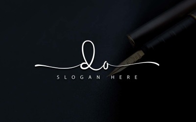 Kreativní fotografie DO Letter Logo Design