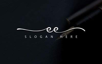 Kreativní fotografie EE dopis Logo Design