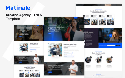 Modello HTML5 per agenzia creativa Matinale