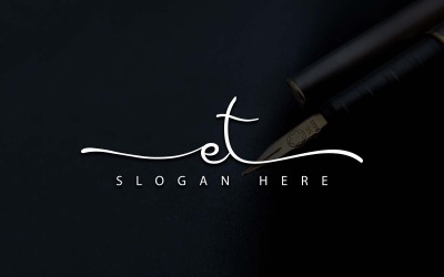 Yaratıcı Fotoğrafçılık ET Harf Logo Tasarımı