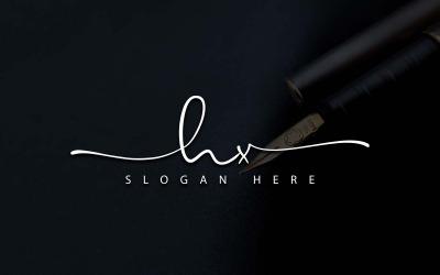 Creative Photography HX Letter Logo Design
