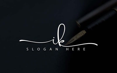 Creative Photography IK Letter Logo Design
