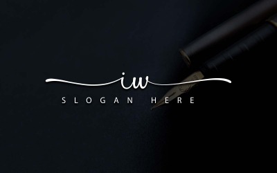 Creative Photography IW Letter Logo Design
