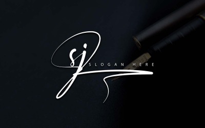 Fotografia creativa SJ Letter Logo Design