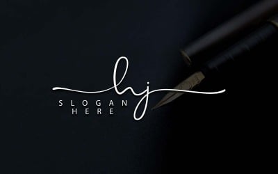 Kreatív fotózás HJ Letter Logo Design