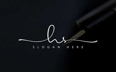 Kreatív fotózás HS Letter Logo Design