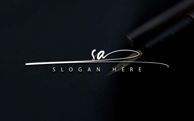 Kreative Fotografie SA-Buchstaben-Logo-Design