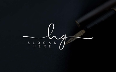 Kreativní fotografie HG Letter Logo Design