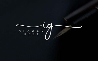 Kreativní fotografie IG dopis Logo Design