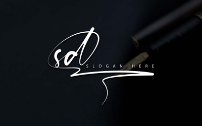Kreativní fotografie SD Letter Logo Design