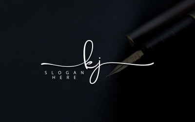 Creative Photography KJ Letter Logo Design