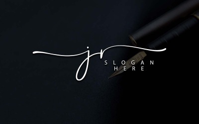 Fotografía creativa Diseño de logotipo de letra JR