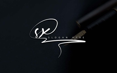 Fotografía creativa Diseño de logotipo de letra SX