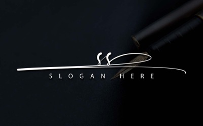 Fotografia creativa SS Lettera Logo Design