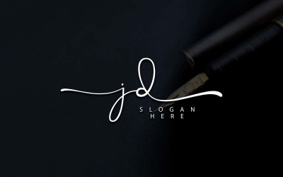 Kreativ fotografi JD Letter Logo Design