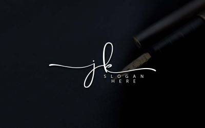 Kreatív fotózás JK Letter Logo Design