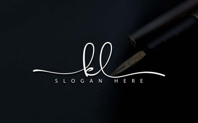 Kreatív fotózás KL Letter Logo Design