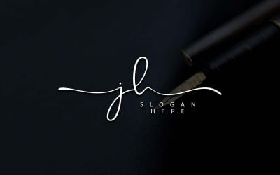 Креативная фотография Дизайн логотипа JH Letter