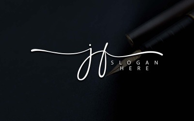 Kreativní fotografie JF Letter Logo Design