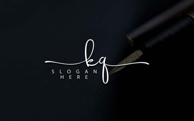 Kreativní fotografie KQ Letter Logo Design