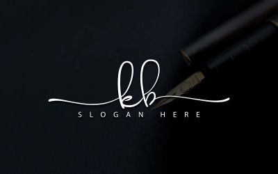 Kreatywna fotografia KB Letter Logo Design