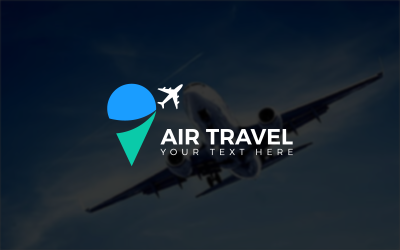 Branding Prezentacja logo Air Travel, logo samolotu
