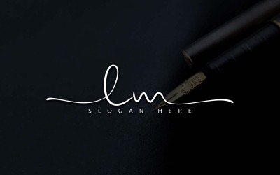Дизайн логотипу Creative Photography LM Letter
