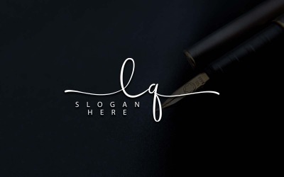 Fotografía creativa Diseño de logotipo de letra LQ