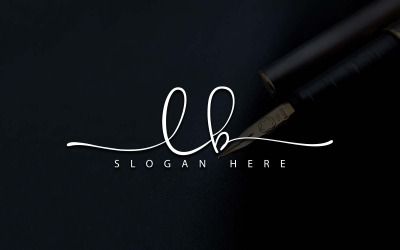 Fotografía creativa Diseño del logotipo de la letra LB