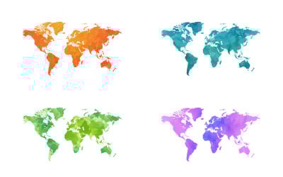 Illustration de conception de couleurs d&amp;#39;eau de cartes