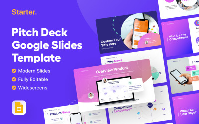 Kezdő – Pitch Deck Google Slides sablon