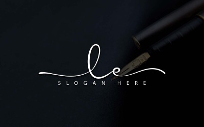 Kreativní fotografie LE Letter Logo Design