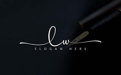 Kreativní fotografie LW Letter Logo Design