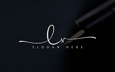 Kreatywna fotografia LX Letter Logo Design